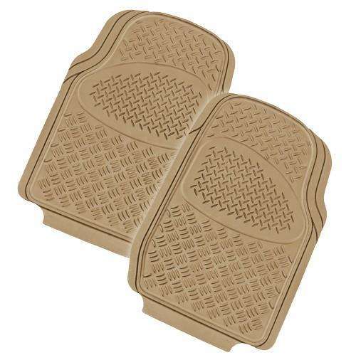 VELOCITY 2-Piece Car Mat - MOCHA [Rubber]