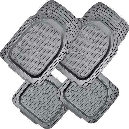 MYSTIC 4-Piece Car Mat - GREY [Rubber]