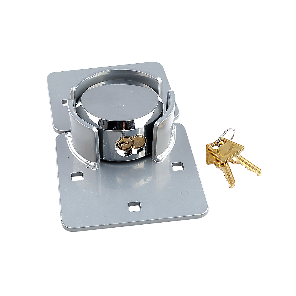 Van Door Lock With Brackets - Heavy Duty Security Vehicle Hasp Padlock